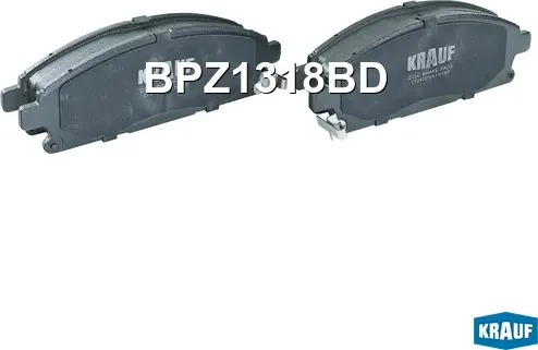Колодки тормозные дисковые (Krauf). Артикул BPZ1318BD