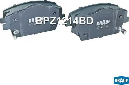 Колодки тормозные дисковые (Krauf). Артикул BPZ1214BD