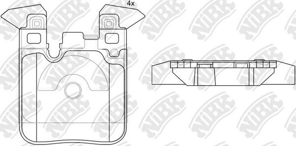 Тормозные колодки NiBK. Артикул PN32004