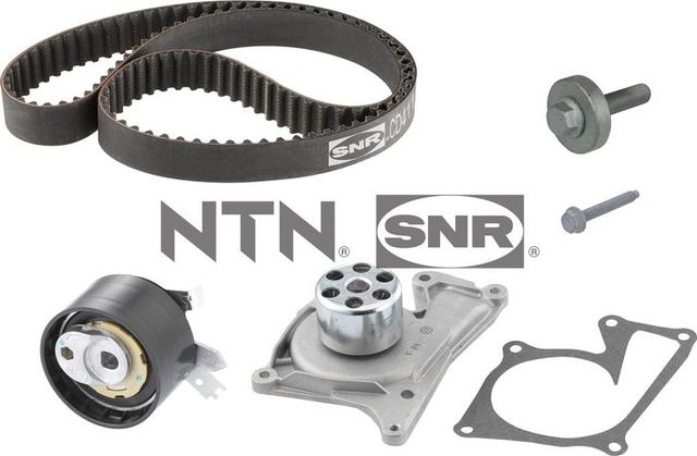 Помпа (водяной насос) с комплектом ремня ГРМ NTN / SNR для Renault Kadjar I 2015-2018. Артикул KDP455.640