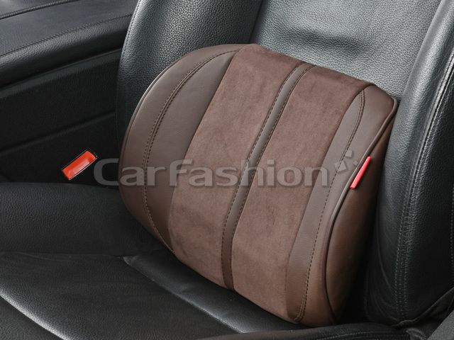 Подушки под поясницу CarFashion Flex ортопедическая M экокожа/замша, цвет Кофе/Кофе/Кофе. Артикул 41566