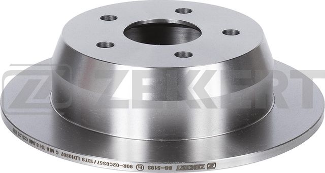Тормозной диск Zekkert задний для Jeep Cherokee II (XJ) 1984-2001. Артикул BS-5193