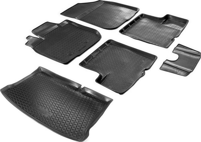 Комплект ковриков Rival для салона и багажника Renault Sandero II хэтчбек 2014-2018 2018-2026. Артикул K14703003-2