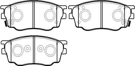 Тормозные колодки HSB передние для Mazda 6 II (GH) 2007-2013. Артикул HP5144