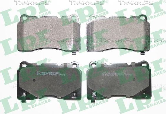 Тормозные колодки LPR передние для Opel Astra J 2012-2017. Артикул 05P1773