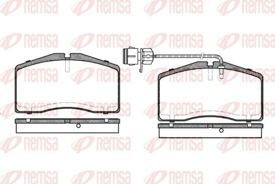 Тормозные колодки Remsa. Артикул 0448.02