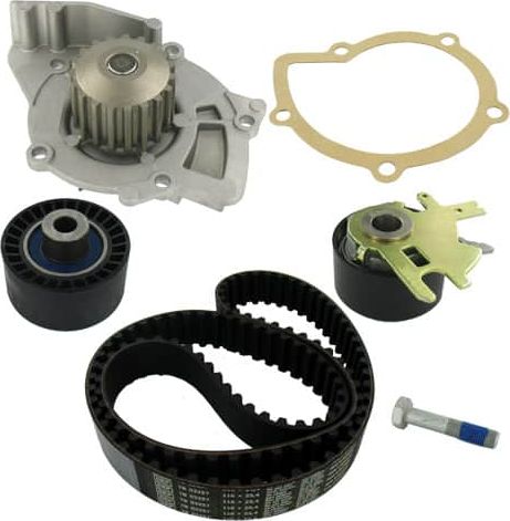 Помпа (водяной насос) с комплектом ремня ГРМ SKF. Артикул VKMC 03257