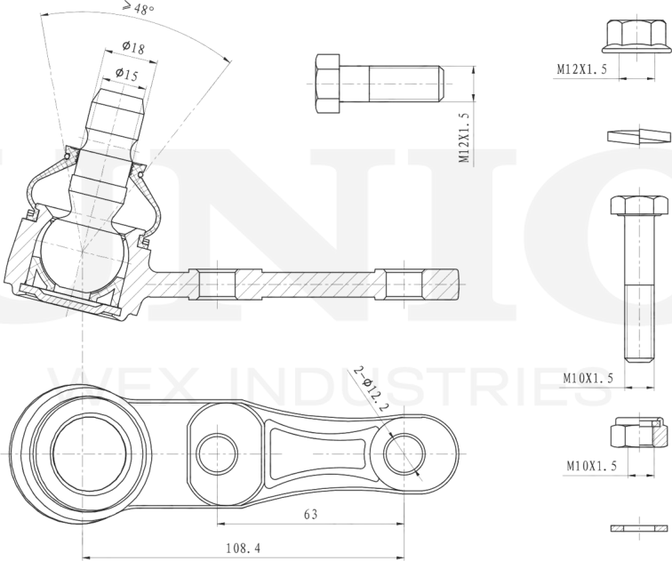 Опора шаровая (Unio). Артикул SSP-20034