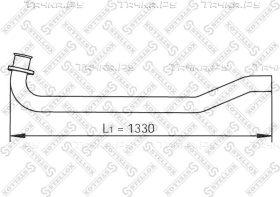 Глушитель Stellox передний для MAN L2000 1993-2005. Артикул 82-03720-SX