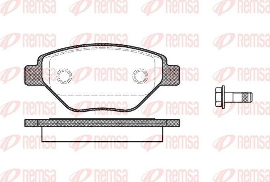 Тормозные колодки Remsa. Артикул 0977.00