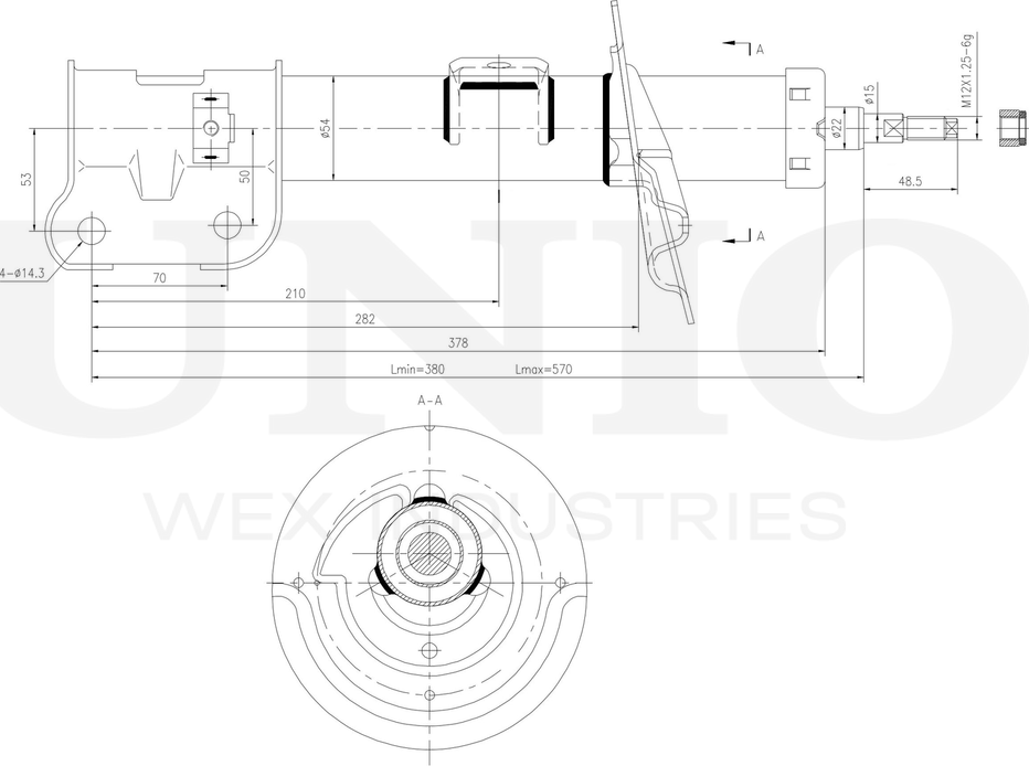 Амортизатор подвески (Unio). Артикул SAB-10292