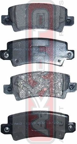 Тормозные колодки Akyoto Packing AKYOTO. Артикул AKD-1259