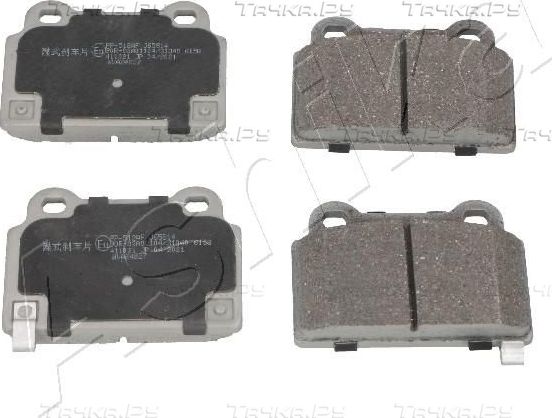 Тормозные колодки ASHIKA задние для Mitsubishi Lancer X 2008-2015. Артикул 51-05-512