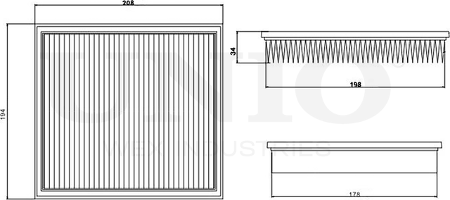 Фильтр воздушный (Unio). Артикул FLT-10027