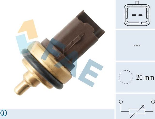 Датчик температуры охлаждающей жидкости FAE для Peugeot RCZ I 2010-2015. Артикул 33708