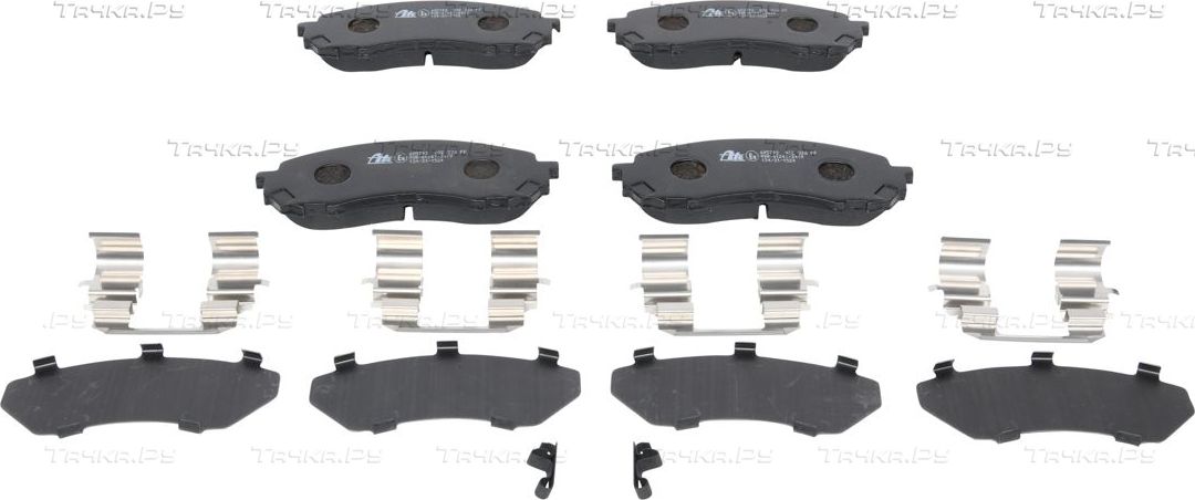 Тормозные колодки ATE передние для Subaru Impreza II 2000-2009. Артикул 13.0460-5793.2