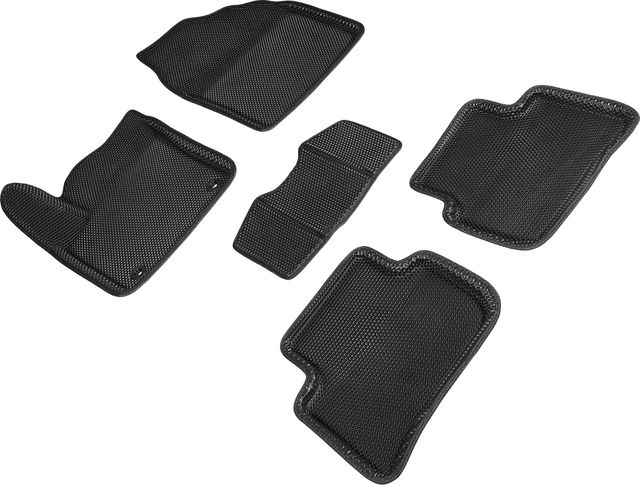 Коврики Seintex 3D EVA Соты для салона Toyota CH-R 4WD 2016-2019 ЧЕРНЫЕ. Артикул 95221