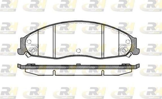Тормозные колодки RoadHouse передние для Cadillac CTS I 2002-2007. Артикул 2955.08