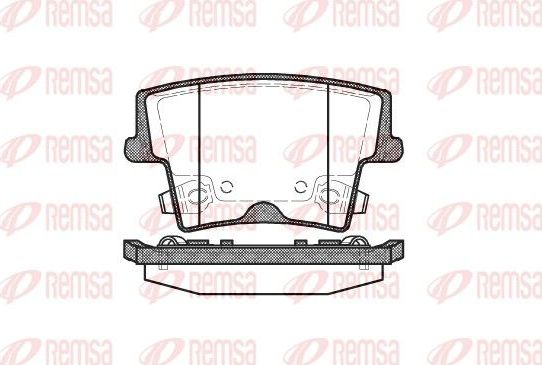 Тормозные колодки Remsa. Артикул 1127.08