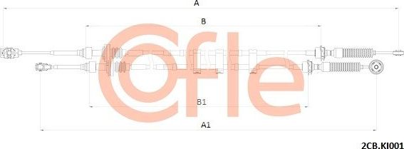 Трос переключения передач КПП Cofle для Kia Bongo IV 2012-2026. Артикул 92.2CB.KI001