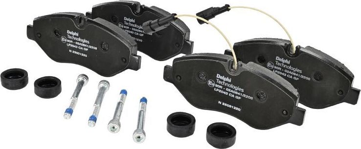 Тормозные колодки Delphi (Low-Metallic). Артикул LP2043