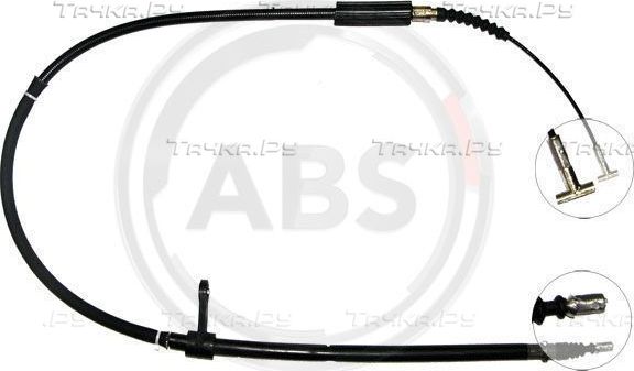 Трос ручника (тросик ручного тормоза) ABS. Артикул K13187