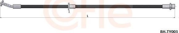 Тормозной шланг Cofle передний левый для Toyota Avensis I 1997-1999. Артикул 92.BH.TY003