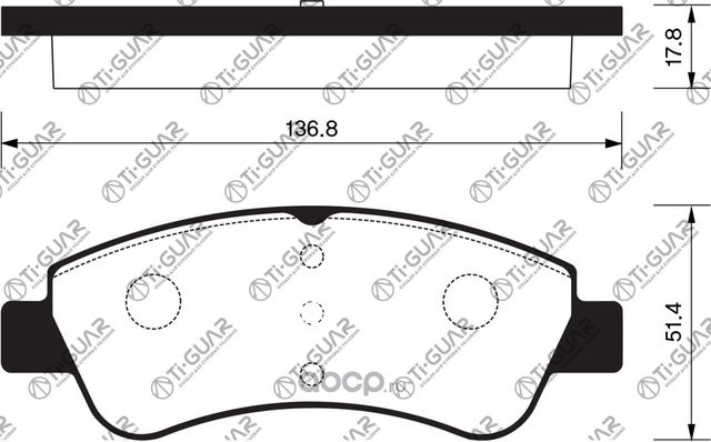 Тормозные колодки TG-1475/PN0475W* TiGUAR (TI-Guar). Артикул TG1475