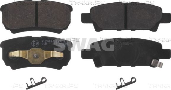 Тормозные колодки SWAG задние для Jeep Compass I 2006-2016. Артикул 80 91 6774