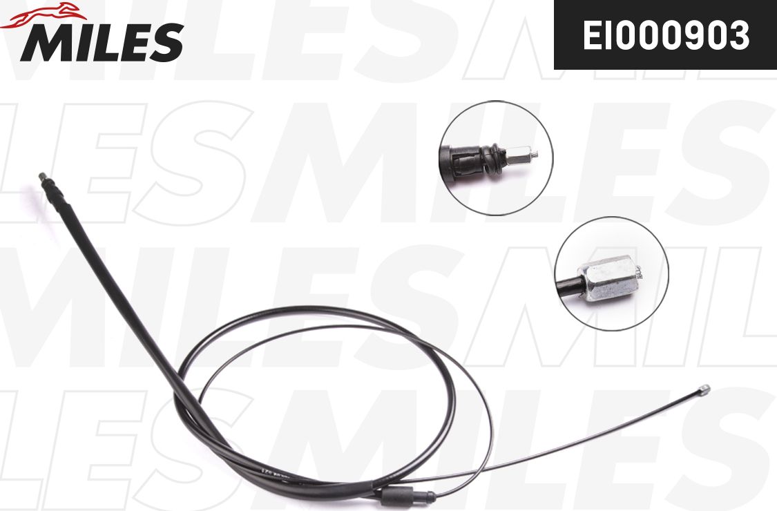 Трос ручника (тросик ручного тормоза) Miles. Артикул EI000903