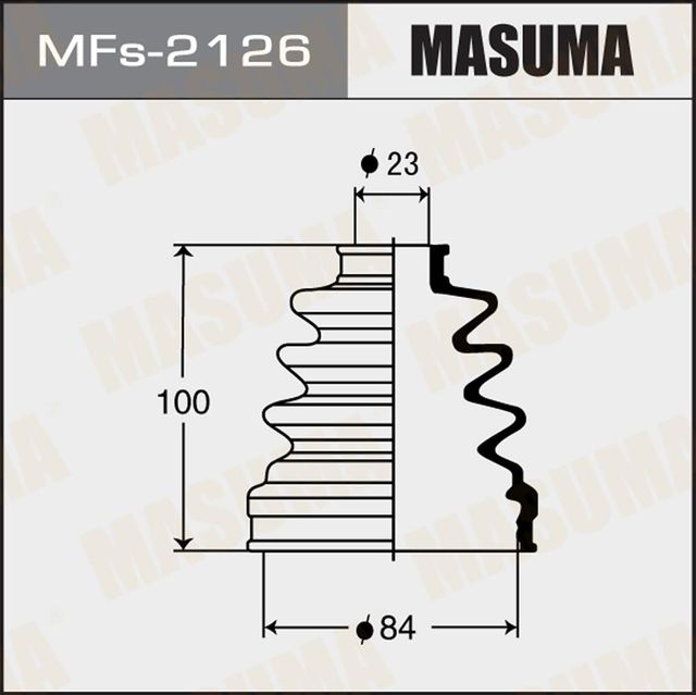 ПЫЛЬНИК ШРУСА MASUMA СИЛИКОН MF2126. Артикул MFS2126