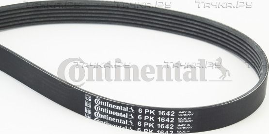 Приводной ремень поликлиновой ContiTech для Peugeot Boxer III 2011-2026. Артикул 6PK1642
