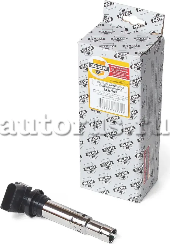 SLN.705 Катушка зажигания индивидуальная (OEM №: 036 905 100 A / 036 905 715 G) SLON Slon. Артикул sln.705