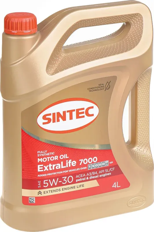 Sintec ExtraLife 7000 5W-30 A3/B4 4л Sintec. Артикул 600256