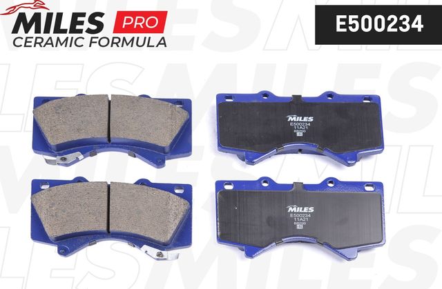 Тормозные колодки Miles (Керамика). Артикул E500234