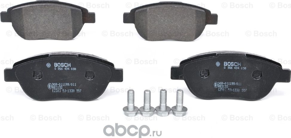 Колодки торм диск передн к-т (Bosch). Артикул 986494038