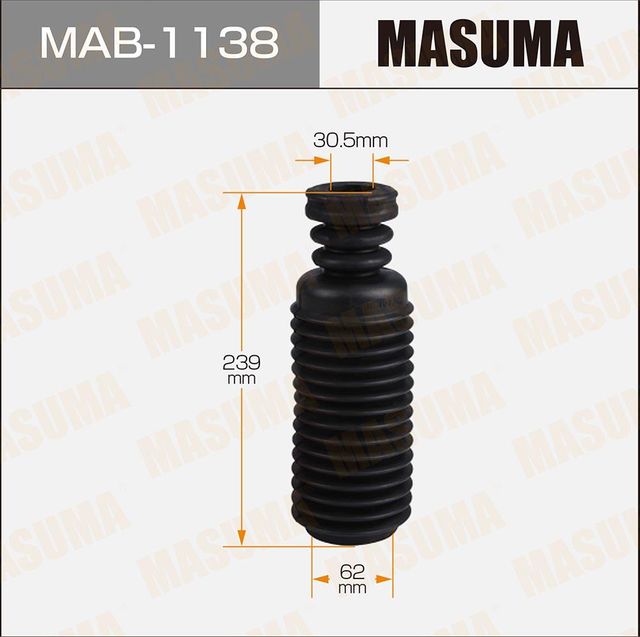 Комплект отбойников и пыльников амортизаторов (стоек) Masuma. Артикул MAB-1138