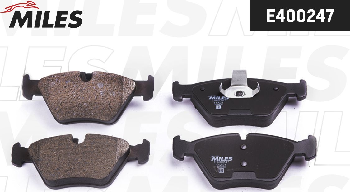 Тормозные колодки Miles (Low-Metallic). Артикул E400247