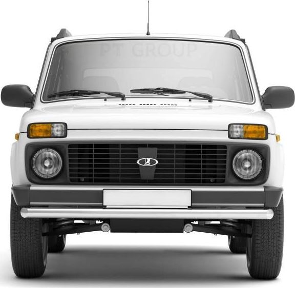Защита PT Group переднего бампера одинарная d63 (НПС) для Lada 4х4 2121 1995-2020, Lada Niva Legend 2020-2026. Артикул LNI220201