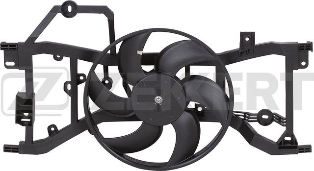 Вентилятор радиатора двигателя Zekkert для Renault Logan II 2013-2026. Артикул MK-7115