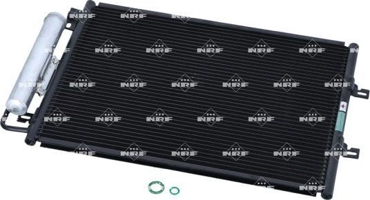 Радиатор кондиционера (конденсатор) NRF (алюминий) для Renault Twingo II 2007-2014. Артикул 35879