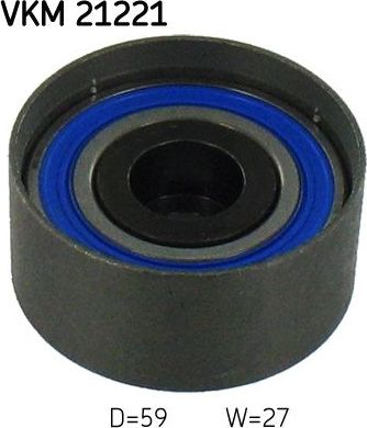 Направляющий (ведущий) ролик ремня ГРМ SKF. Артикул VKM 21221