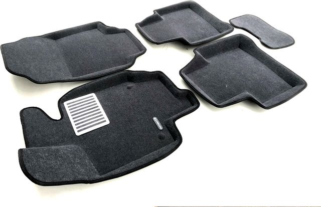 Коврики текстильные Euromat 3D Lux для салона Toyota RAV 4 V 2019-2026 СЕРЫЕ. Артикул EM3D-005105G