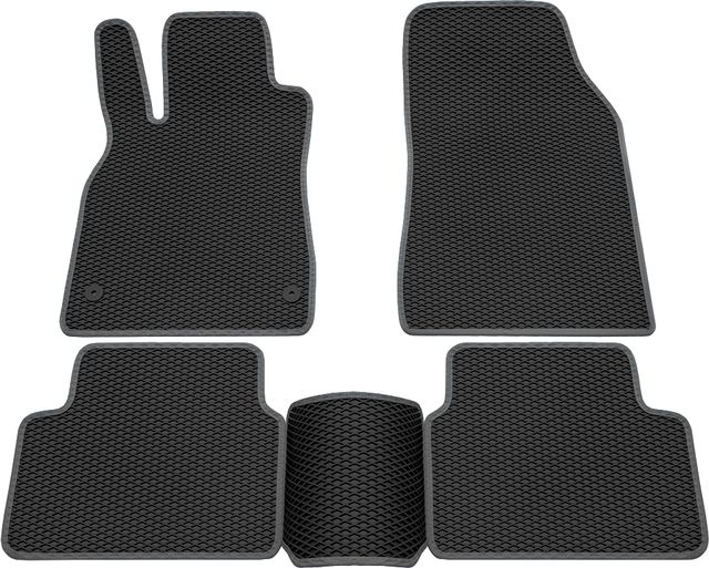 Коврики Rezkon EVA для салона Renault Fluence 2010-2016 Серый кант. Артикул 9029010102