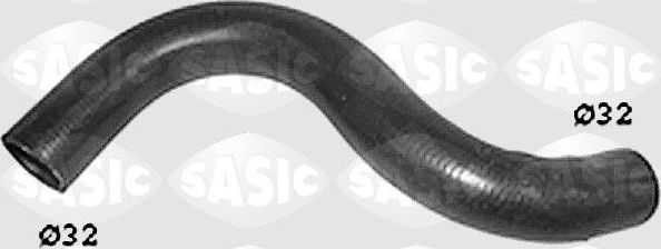 Патрубок радиатора (системы охлаждения) Sasic правый верхний для Ford Fiesta II 1983-1989. Артикул SWH6672