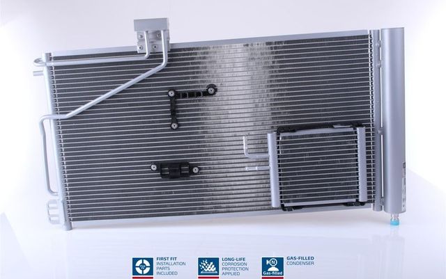 Радиатор кондиционера (конденсатор) Nissens (алюминий) для Mercedes-Benz CLK-Класс II (C209, A209) 2002-2009. Артикул 94545