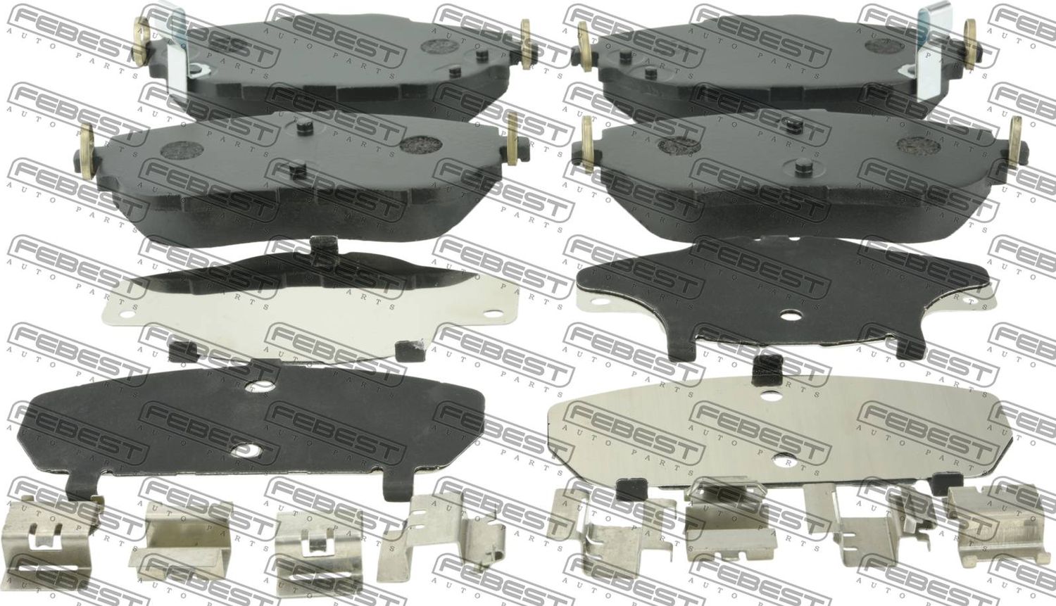 Тормозные колодки Febest. Артикул 0101-NDE180F