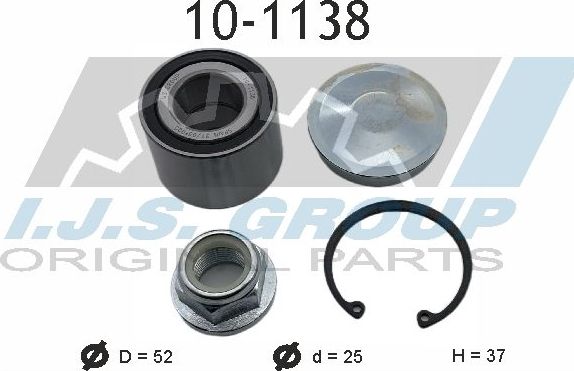 Ступичный подшипник (комплект) IJS Group. Артикул 10-1138