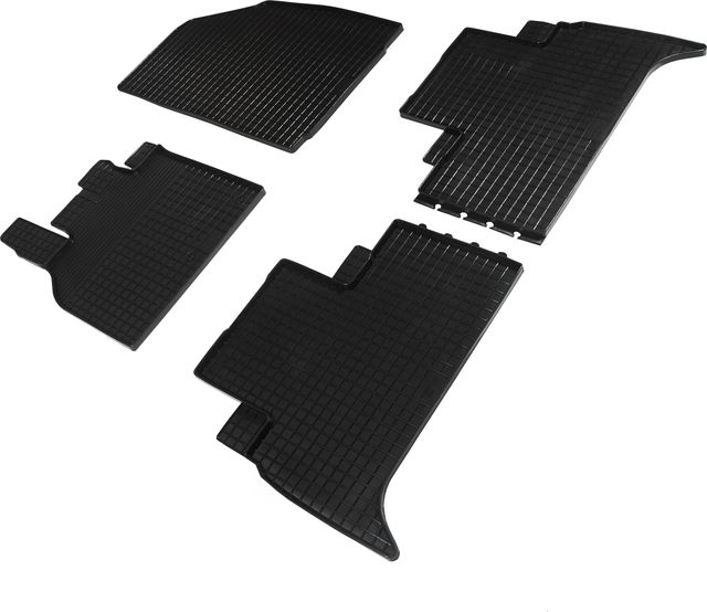 Коврики резиновые Seintex с узором сетка для салона Renault Scenic III 2009-2016. Артикул 90465