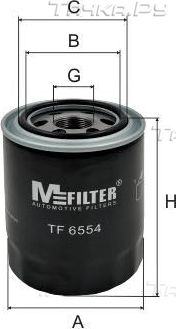 Масляный фильтр MFilter для Hyundai Terracan I 2001-2006. Артикул TF 6554